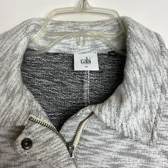 CAbi Womens 5102 White Zip Up Casual Chic Sz XS - Picture 5 of 7
